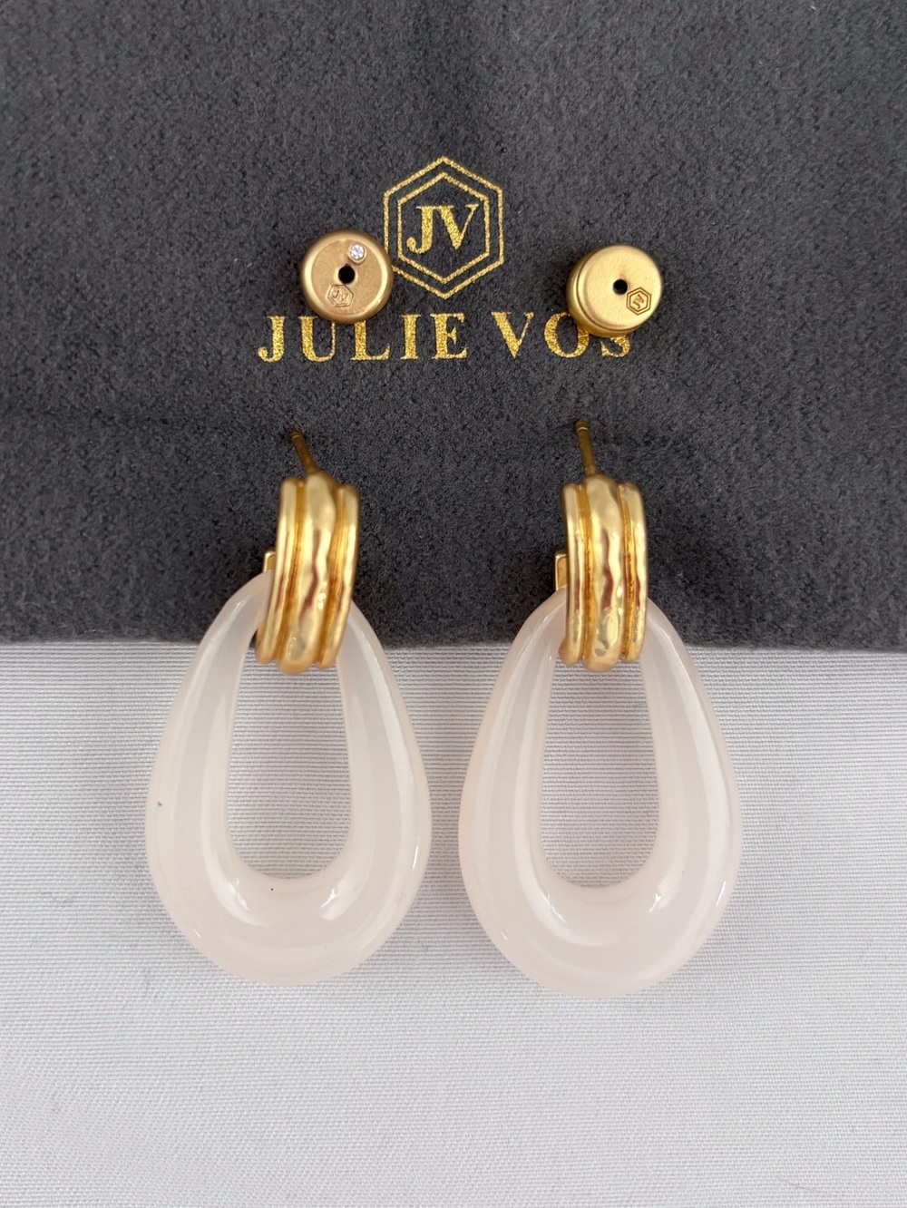 NWOT Julie Vos Carnaby Doorknocker Earring - Picture 3 of 3